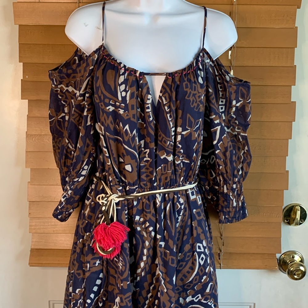 Vanessa Virginia Cotton Convivial Midi dress size 10